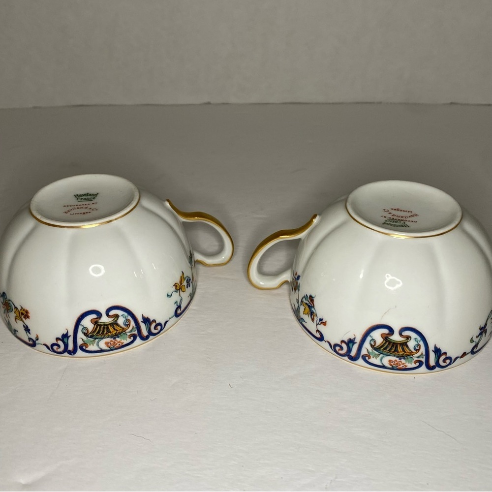 Haviland Limoges marguerite pattern tea cups - Picture 6 of 6